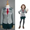 Anime Boku Hero Academia My Hero Academia Tsuyu School Uniform Cosplay Costume
