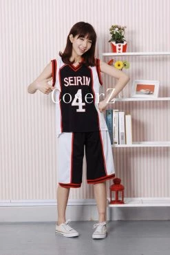 Anime KUROKO'S BASKET BALL SEIRIN School #4 10 11 Kuroko Tetsuya Guest Black Jersey Kuroko No Basuke Cosplay Costume