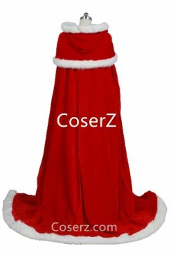 Beauty And The Beast Princess Belle Pink Dress Christams Cloak Cosplay Costume