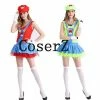 Game Super Mario Luigi Cosplay Costume