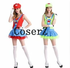 Game Super Mario Luigi Cosplay Costume