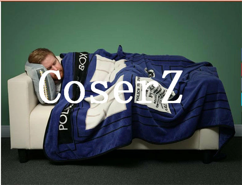 Movie/TV Doctor Who Tardis Blankets Coral Fleece Police Box Cosplay Costume 4 Movie/TV Doctor Who Tardis Blankets Coral Fleece Police Box Cosplay Costume