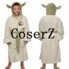 Movie/TV Star Wars Lucasfilm Yoda Robe Jedi Fleece Hooded Cosplay Costumes