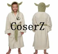 Movie/TV Star Wars Lucasfilm Yoda Robe Jedi Fleece Hooded Cosplay Costumes