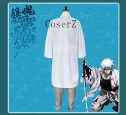Anime Gintama Silver Soul Sakata Gintoki Kimono Cosplay Costume