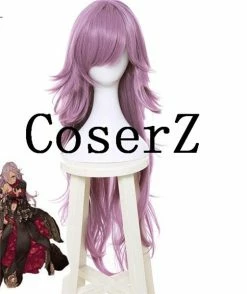 Game SINoALICE Cinderella Cosplay Long Purple Cosplay Hair