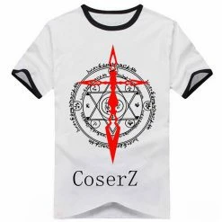 Anime Fate/stay Night Saber Short Sleeve Printed T-shirt Cosplay Costume