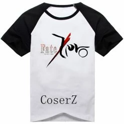 Anime Fate/stay Night Saber Short Sleeve Printed T-shirt Cosplay Costume