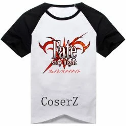 Anime Fate/stay Night Saber Short Sleeve Printed T-shirt Cosplay Costume