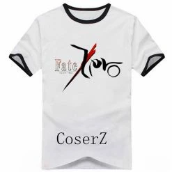 Anime Fate/stay Night Saber Short Sleeve Printed T-shirt Cosplay Costume
