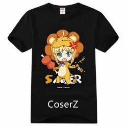 Anime Fate/stay Night Saber Short Sleeve Printed T-shirt Cosplay Costume