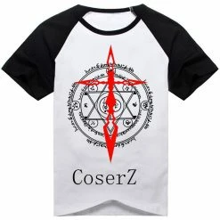 Anime Fate/stay Night Saber Short Sleeve Printed T-shirt Cosplay Costume