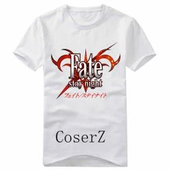 Anime Fate/stay Night Saber Short Sleeve Printed T-shirt Cosplay Costume