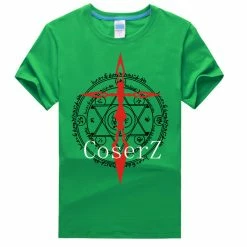 Anime Fate/stay Night Saber Short Sleeve Printed T-shirt Cosplay Costume