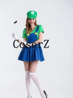 Game Super Mario Luigi Bros Cosplay Costume