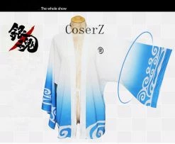 Anime Gintama Silver Soul Haori Cosplay Costume Halloween Costume