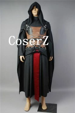 Movie/TV Star Wars Darth Revan Black Outfit Cape Cloak Cosplay Costume