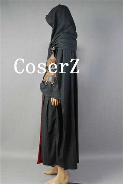 Movie/TV Star Wars Darth Revan Black Outfit Cape Cloak Cosplay Costume 5 Movie/TV Star Wars Darth Revan Black Outfit Cape Cloak Cosplay Costume
