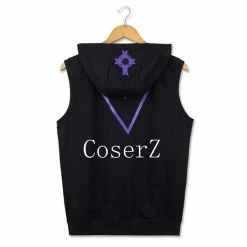 Anime Fate Grand Order Shielder Matthew Kyrielite Sleeveless Hooded Hoodie Cosplay Costume