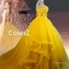 Princess Beauty And The Beast Belle Cosplay Costume, Belle Dress Halloween Costume