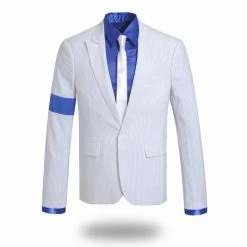 Movie/TV Michael Jackson Stripes Smooth Criminal Suit Jacket Cosplay Costumes