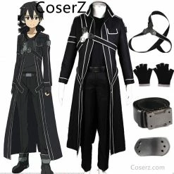 Custom-made Anime Sword Art Online Kirito Cosplay Kostium Kostiumy