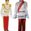 Princess Cinderella's Prince Charming Costume, Prince Charming Cosplay Costume Outfit 2 Princess Cinderella's Prince Charming Costume, Prince Charming Cosplay Costume Outfit