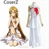 Anime Custom-made Sword Art Online SAO Asuna Yuuki Cosplay Costume