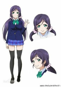 Wigs Love Live ! LoveLive! Tojo Nozomi Purple Anime Cosplay Wig Hair Heat Resistance Fibre Free Shipping