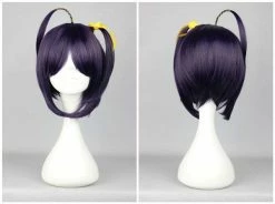 Wigs Lovelive New Two Braids Dark Purple 35cm Chuunibyou Demo Koi Ga Shitai Takanashi Rikka Cosplay Wig