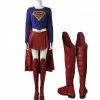 Comic Supergirl Costume Carnival Cosplay Party Costume With Boots