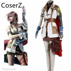 Game Custom-made Final Fantasy XIIIFF13 Lightning Eclair Farron Cosplay Custume