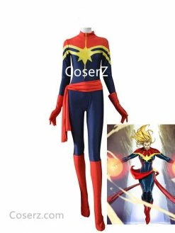 Comic Custom-made Ms Marvel Costume, Ms Marvel Cosplay Costume Halloween Costume