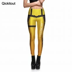 Game Overwatch Tracer Leggings Fighting Straps Leggings Printed Pants Trousers Stretch Pants