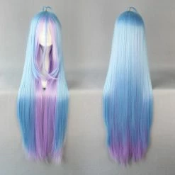 Wigs 105cm Multi-color Long No Game No Life Shiro Anime Cosplay Costume Wig