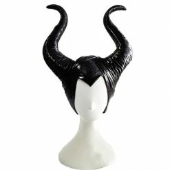 Princess Maleficent Black Witch Angelina Jolie Cosplay Cap Headpiece