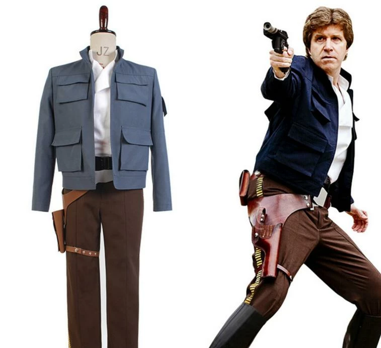 Movie/TV Star Wars Empire Strikes Back Han Solo Cosplay Costume 3 Movie/TV Star Wars Empire Strikes Back Han Solo Cosplay Costume