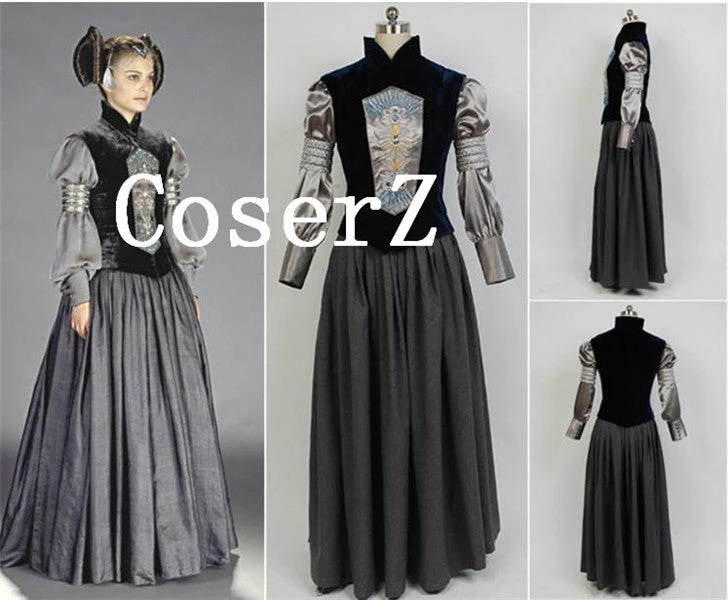 Movie/TV Star Wars Costume Padme Naberrie Amidala Cosplay Costume 3 Movie/TV Star Wars Costume Padme Naberrie Amidala Cosplay Costume