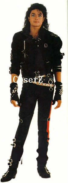 Movie/TV Michael Jackson BAD Jacket Elastic Fabric Coat Cosplay Costume