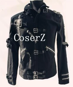 Movie/TV Michael Jackson BAD Jacket Elastic Fabric Coat Cosplay Costume