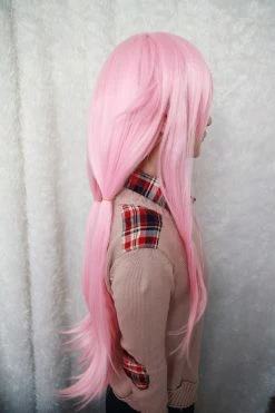 Wigs Future Diary Gasai Yuno 39 Inches Long Straight Pink Girl Cute Cosplay Wig