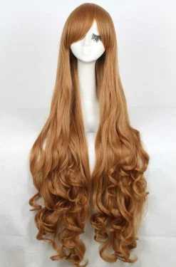Wigs 40 Inches Blonde Long Curly Cosplay Wig Lolita Anime Wig