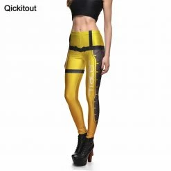 Game Overwatch Tracer Leggings Fighting Straps Leggings Printed Pants Trousers Stretch Pants