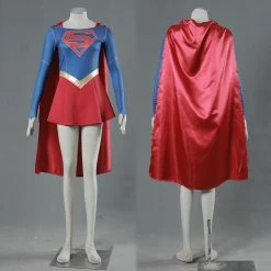 Comic Supergirl Costume Superwoman Costume Supergirl Kara Danvers Cosplay With Cape