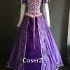 Custom-made Rapunzel Embroidered Dress, Princess Rapunzel Embroidered Costume