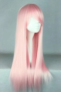 Wigs 70cm Long Light Pink Beautiful Lolita Wig Anime Wig