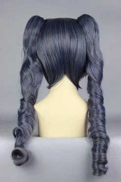 Black Butler Ciel Phantomhive Girl Light Black 22" Cosplay Wigs With Two Ponytail