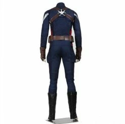 Comic Captain America 2 The Winter Soldier Steve Rogers Cosplay Costume Deluxe Version