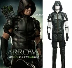 Comic Green Arrow Season 4 Oliver Queen Cosplay Costume Deluxe Outfit