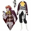 Anime Black Butler Kuroshitsuji Noah's Ark Circus Joker Cosplay Costume